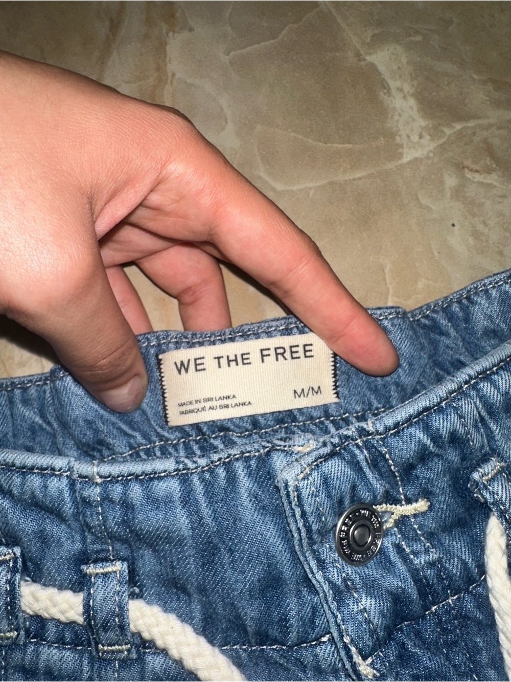 Free People We The Free Luna Denim Pull On Jean Size M - Picture 2 of 5